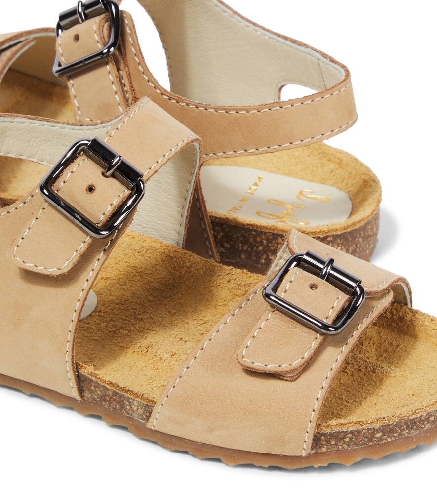 Il Gufo Nubuck Sandals In Beige