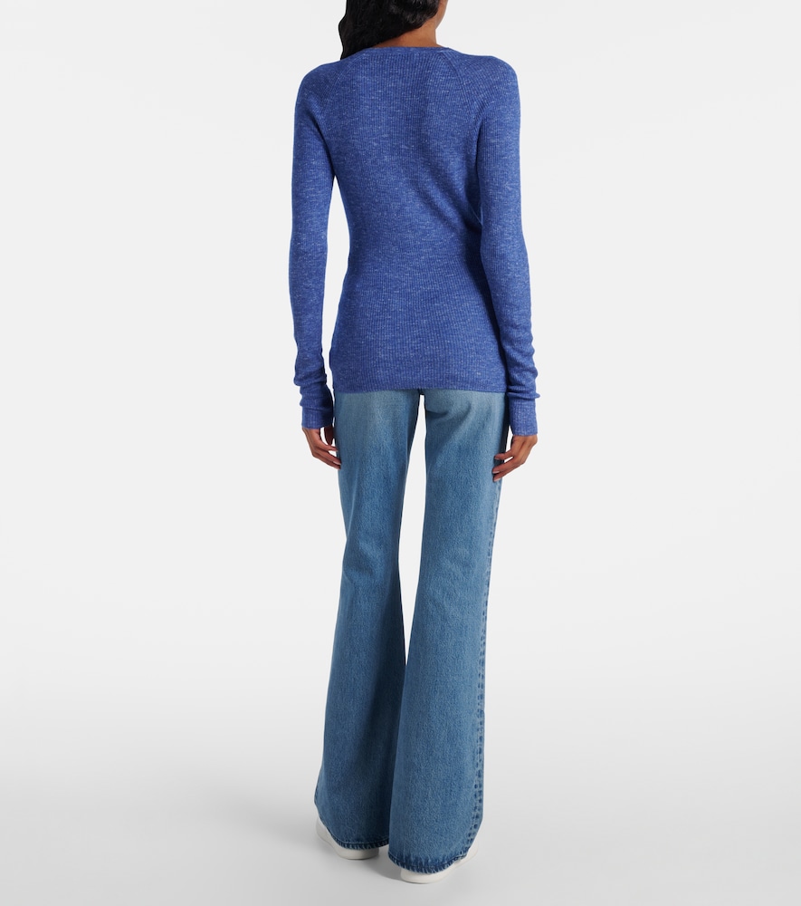  Gabriela Hearst Gabriela Hearst Henley-top Anges Aus Kaschmir, Seide Und Hanf 