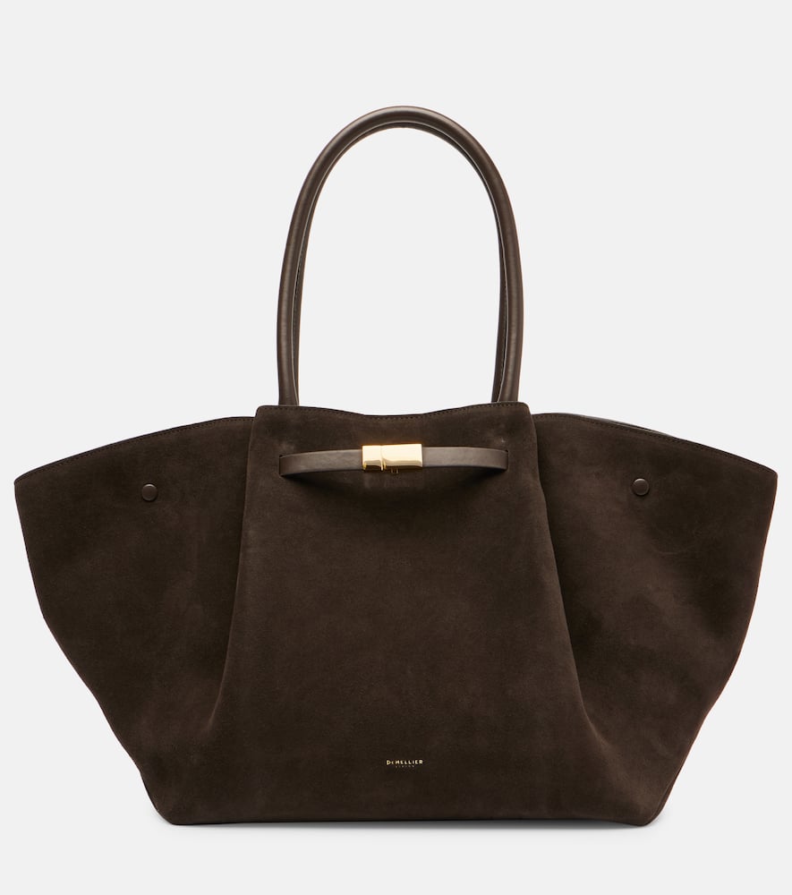 New York leather tote bag