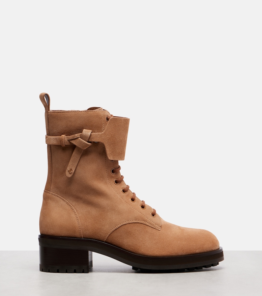  Jimmy Choo Jimmy Choo Schnürstiefel Rosabel Aus Veloursleder 