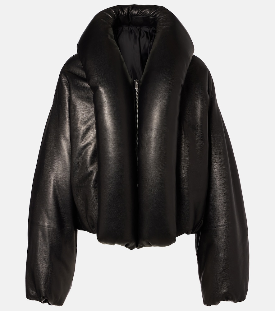 Alaia Alaïa Leather bomber jacket
