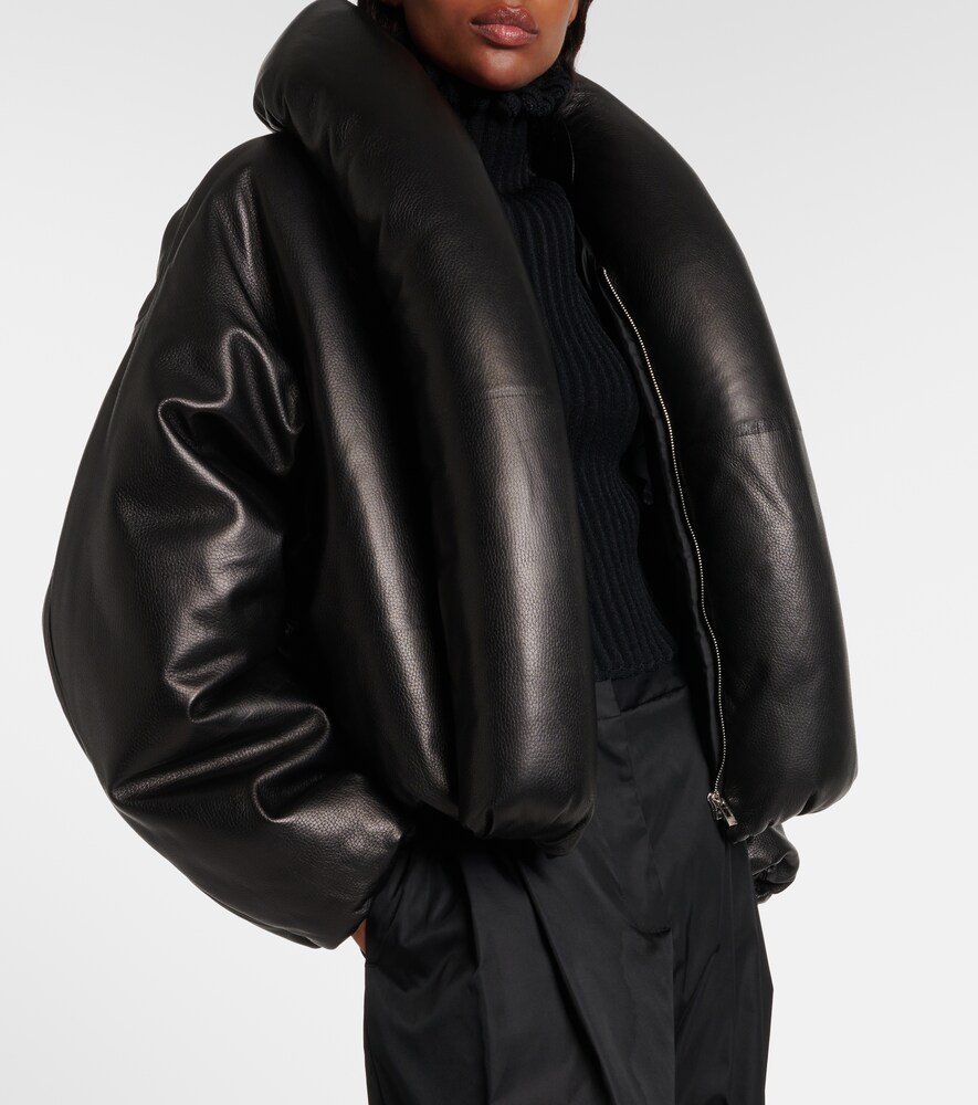 Alaia Alaïa Bomberjacke Aus Leder 