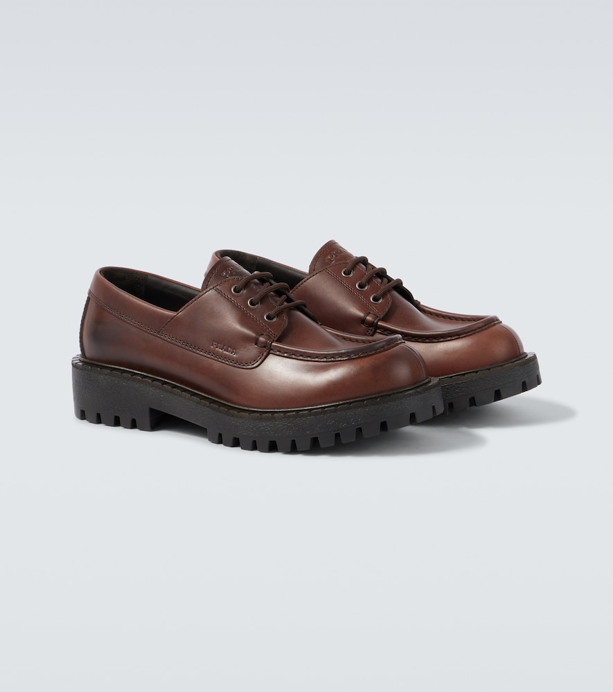  Prada Prada Schnürschuhe Aus Leder 