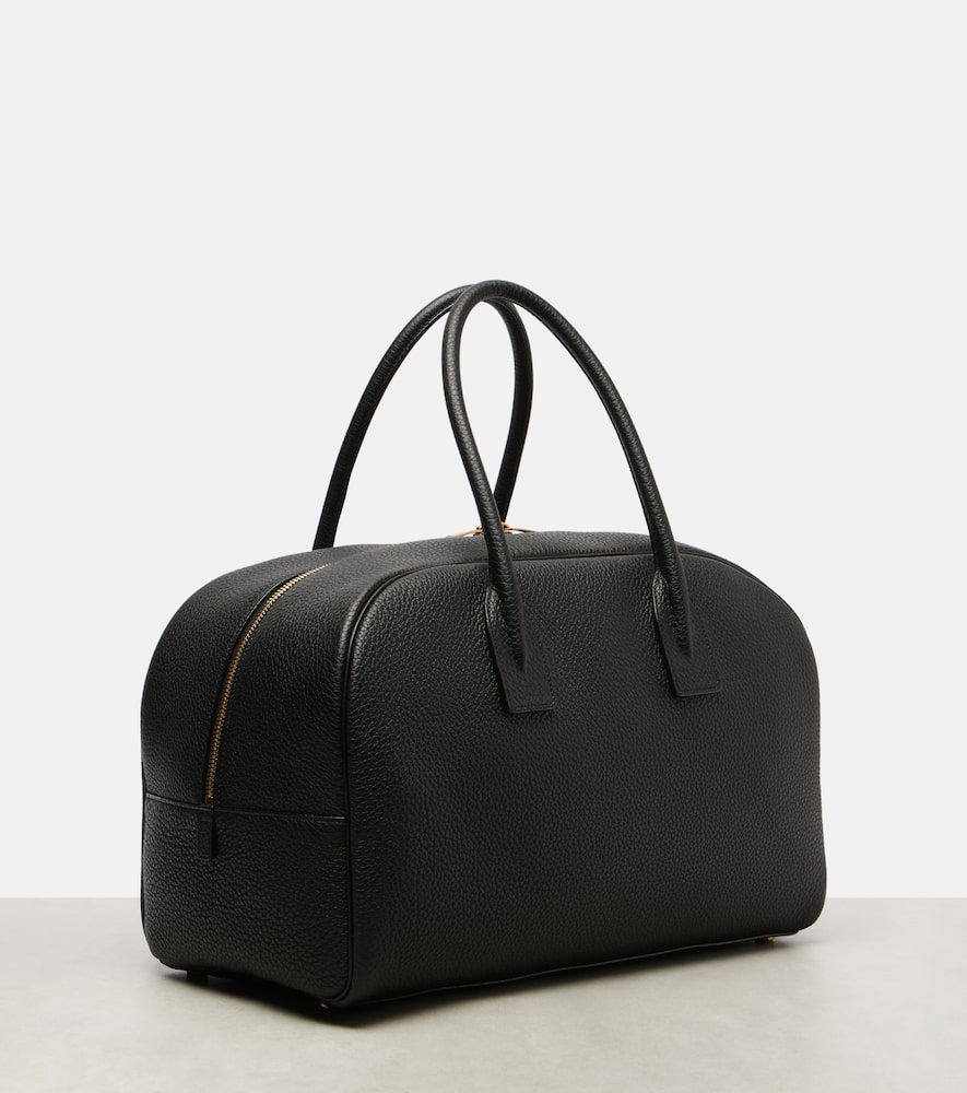 Saint Laurent Leather Tote Bag In Black