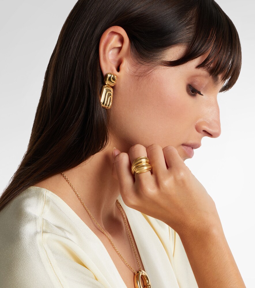  Pamela Zamore Pamela Zamore Labyrinth 18kt Gold Drop Earrings 