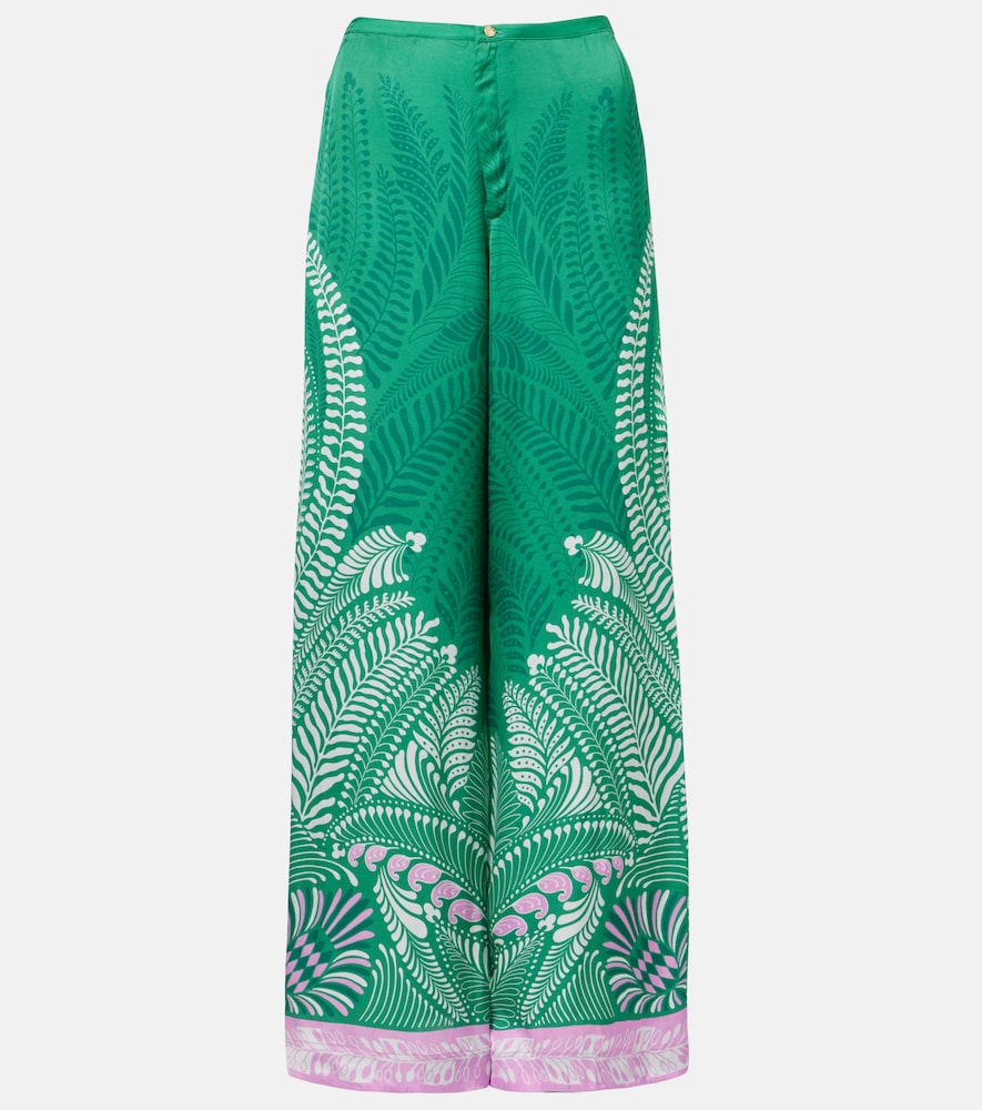 Poupette St Barth Clea printed wide-leg pants