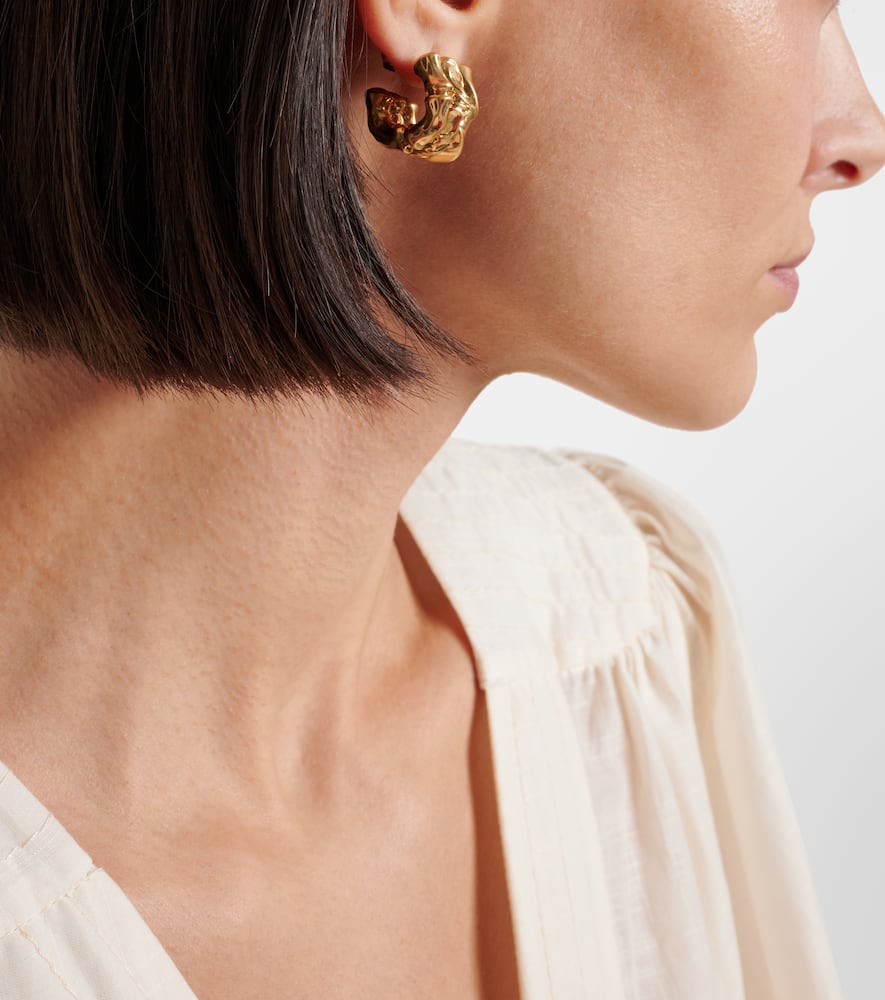 Zimmermann Wisp Mini Huggie Earrings In Gold