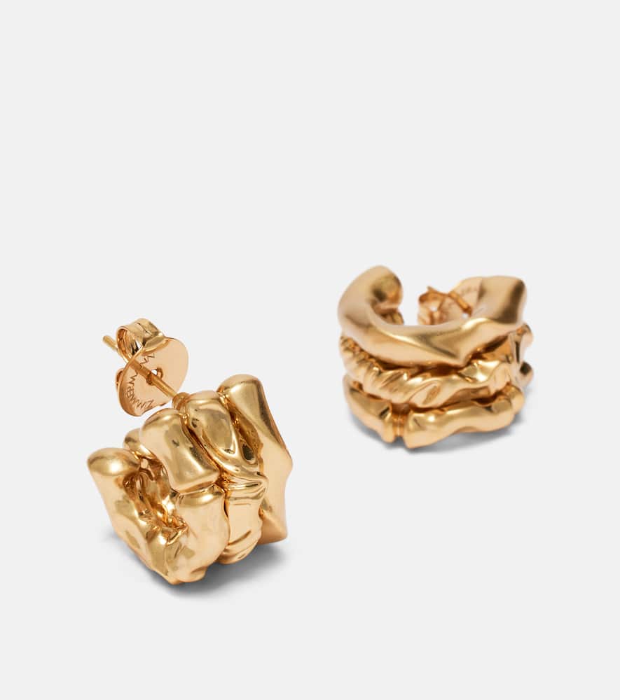 Zimmermann Wisp Mini Huggie Earrings In Gold