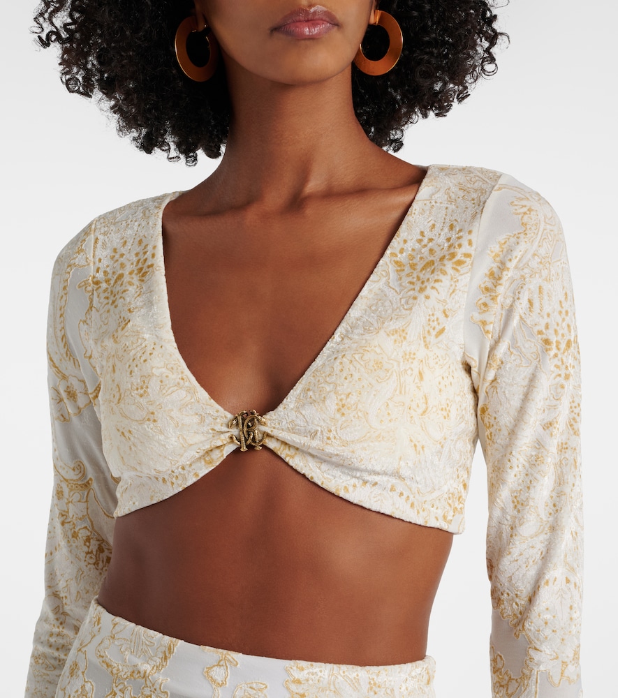  Roberto Cavalli Roberto Cavalli Embellished Top 