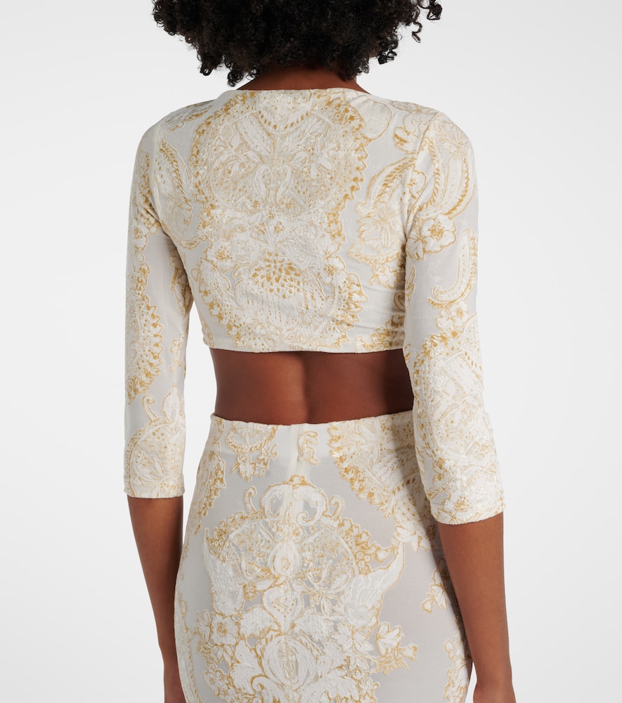  Roberto Cavalli Roberto Cavalli Embellished Top 