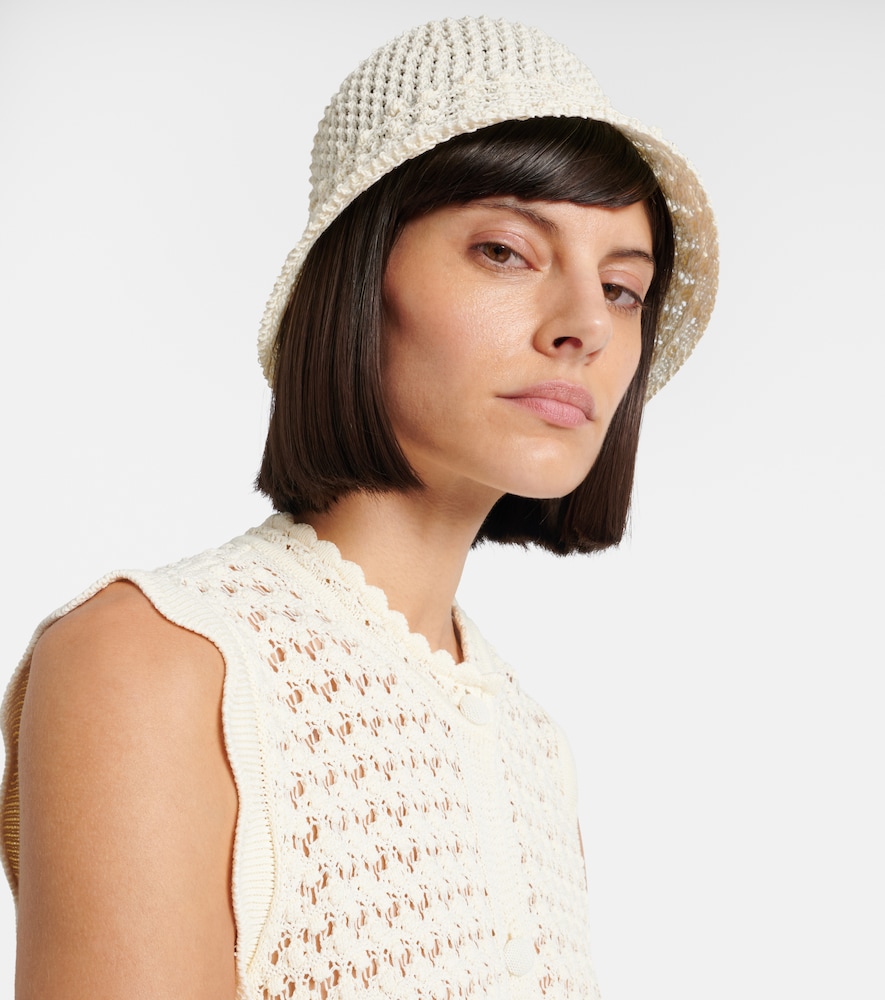 Eres Carats crochet bucket hat