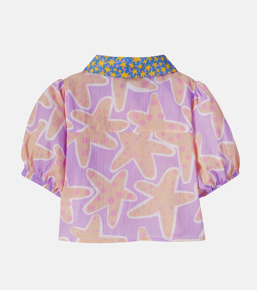  Stella Mccartney Kids Stella Mccartney Kids Printed Cotton Shirt 