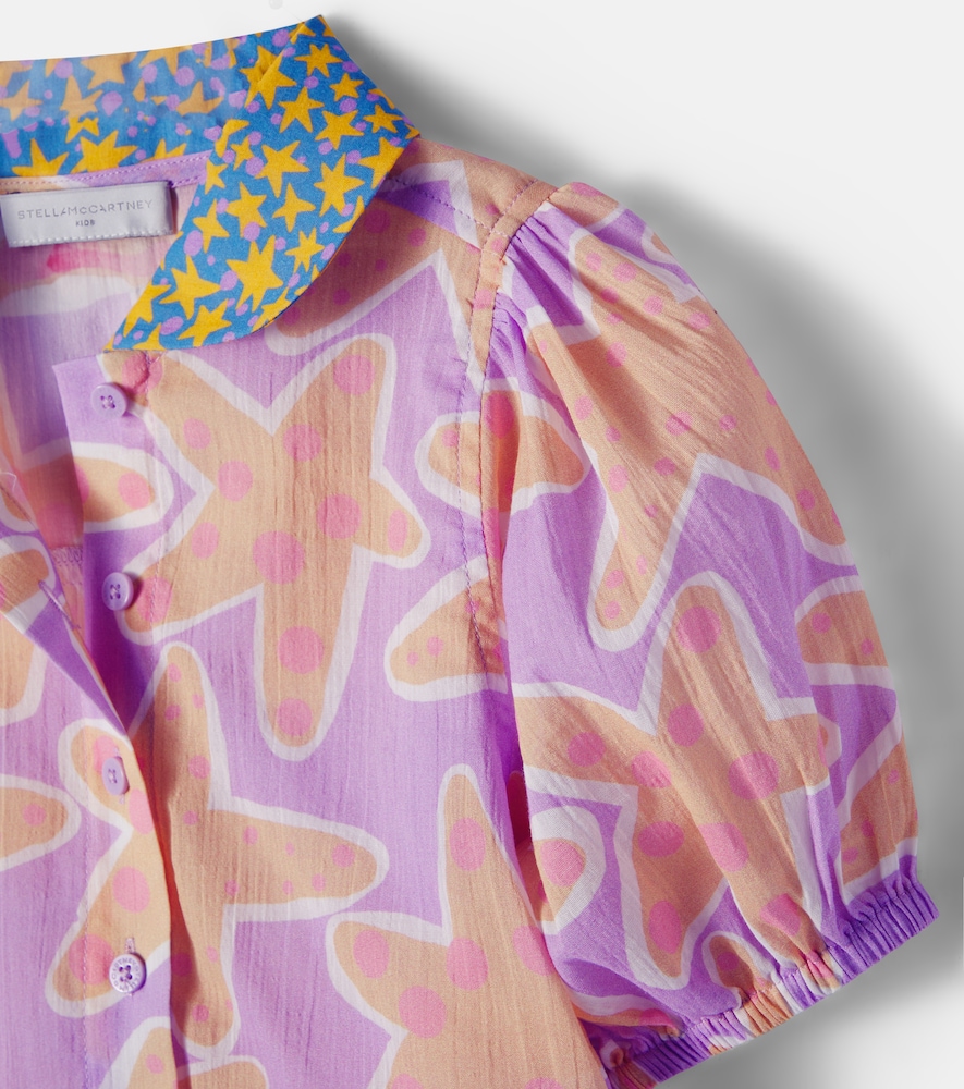  Stella Mccartney Kids Stella Mccartney Kids Printed Cotton Shirt 