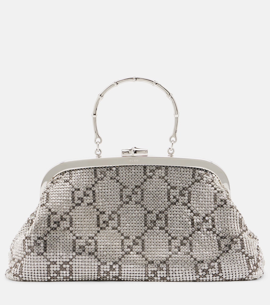 Gucci GG Medium crystal-embellished clutch | Thumbnail 8
