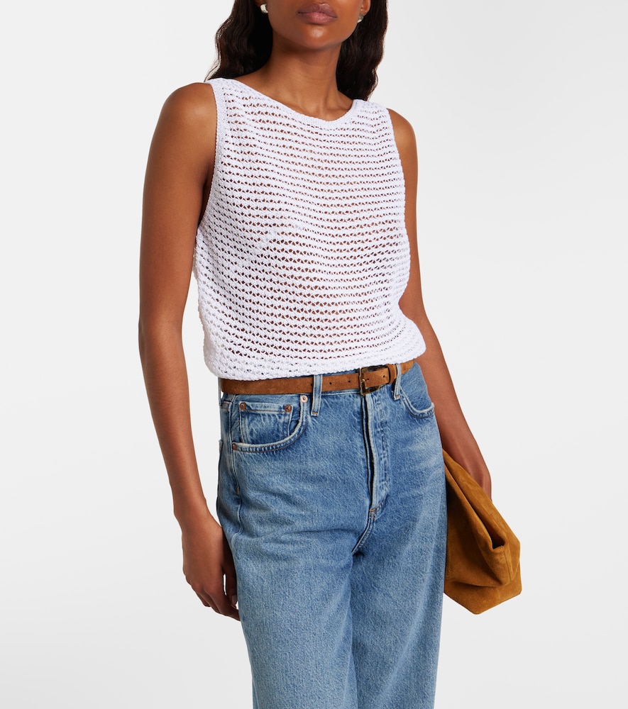 Vince Crochet cotton-blend top