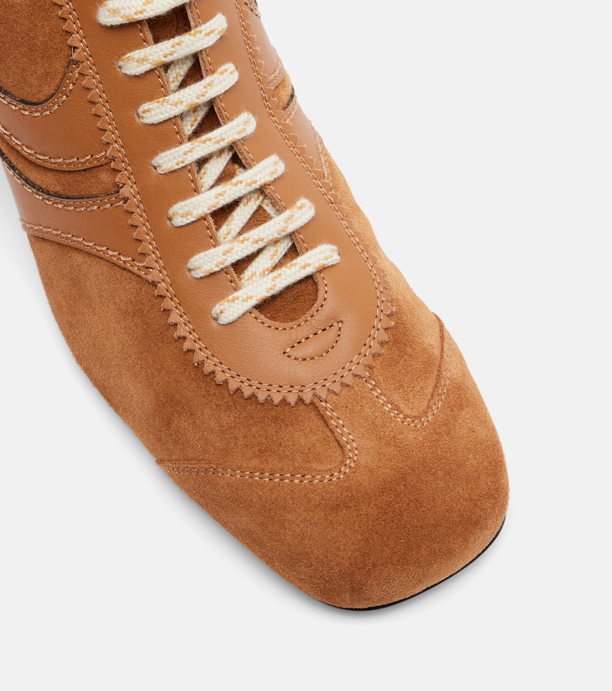  Dries Van Noten Dries Van Noten Mules 65 Aus Veloursleder Und Leder 