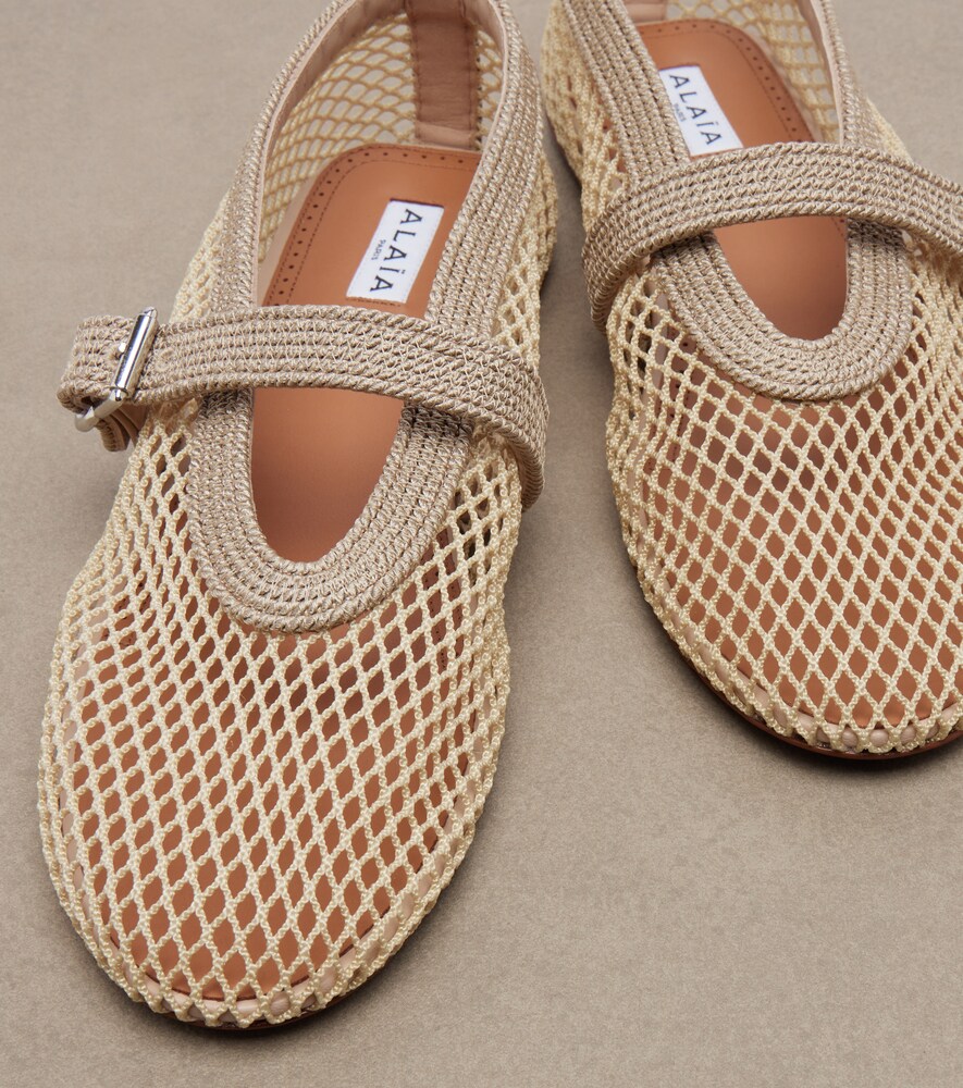  Alaia Alaïa Mary-jane-ballerinas Aus Mesh 