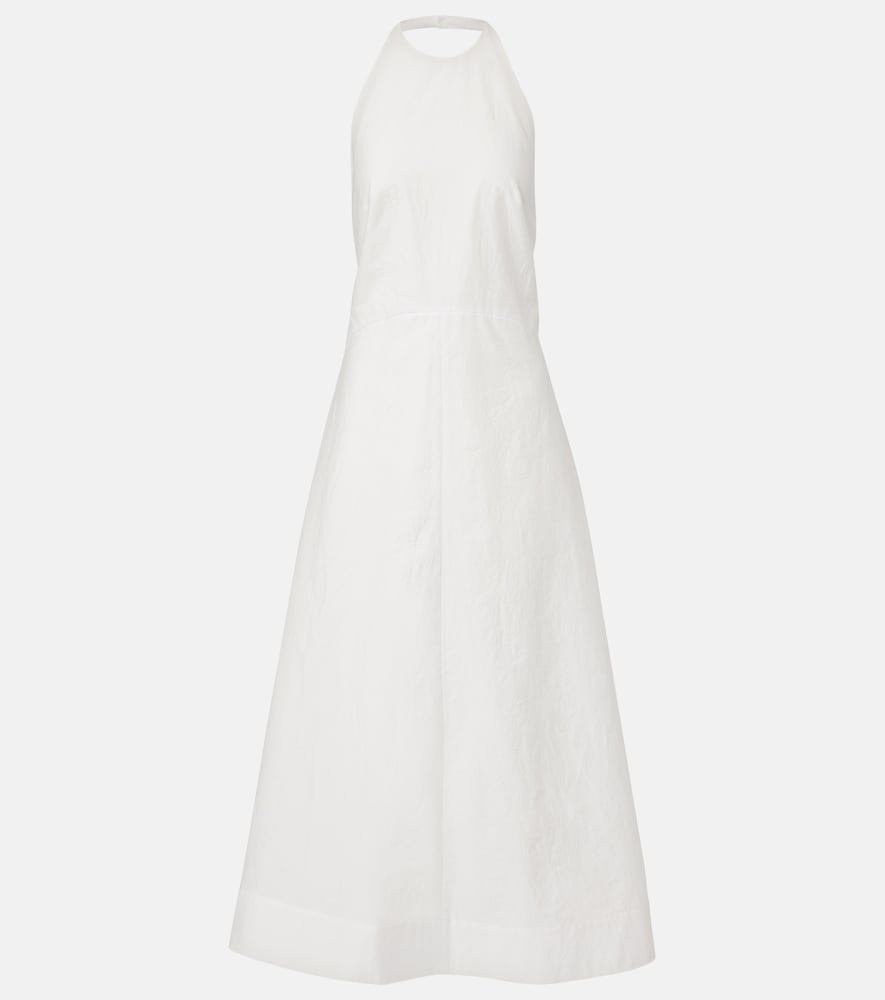 Rohe Róhe Halterneck cotton-blend poplin midi dress