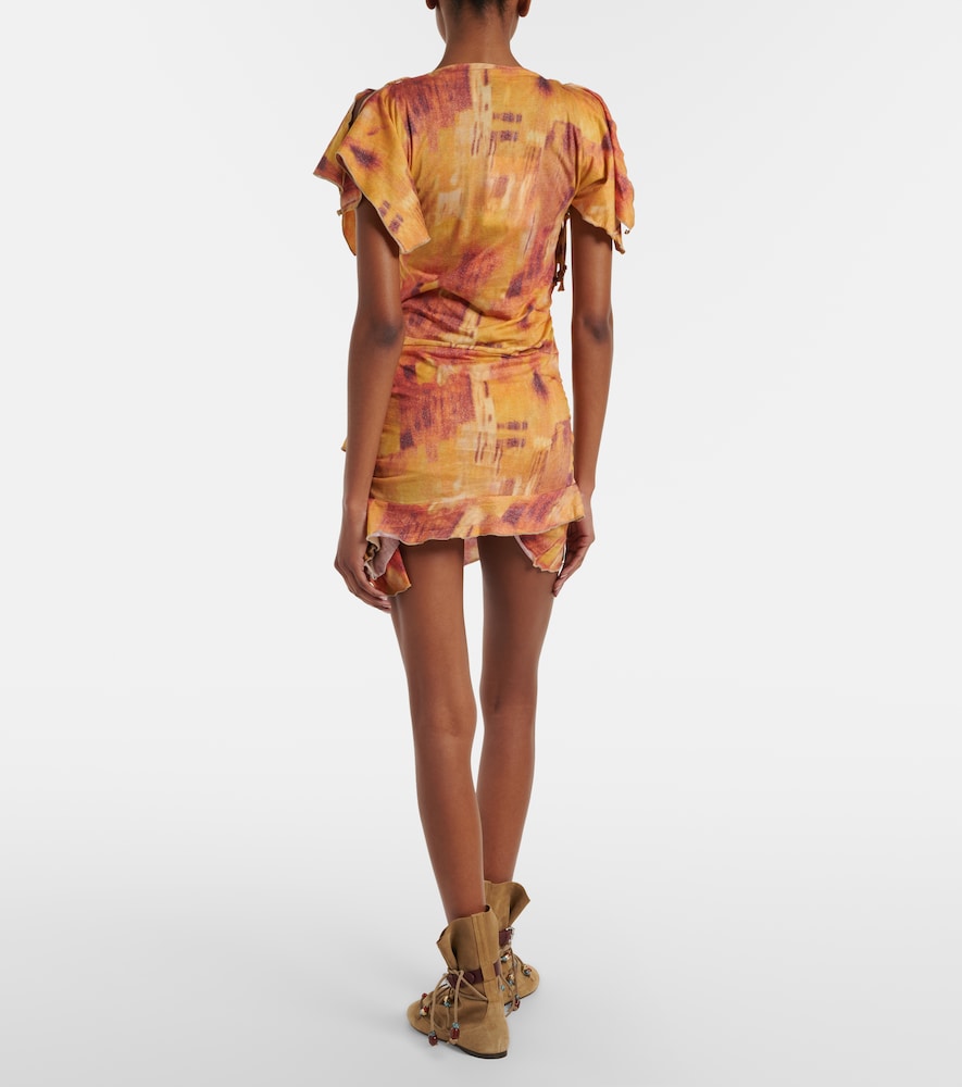  Isabel Marant Isabel Marant Verziertes Minikleid Janick Aus Baumwoll-jersey 