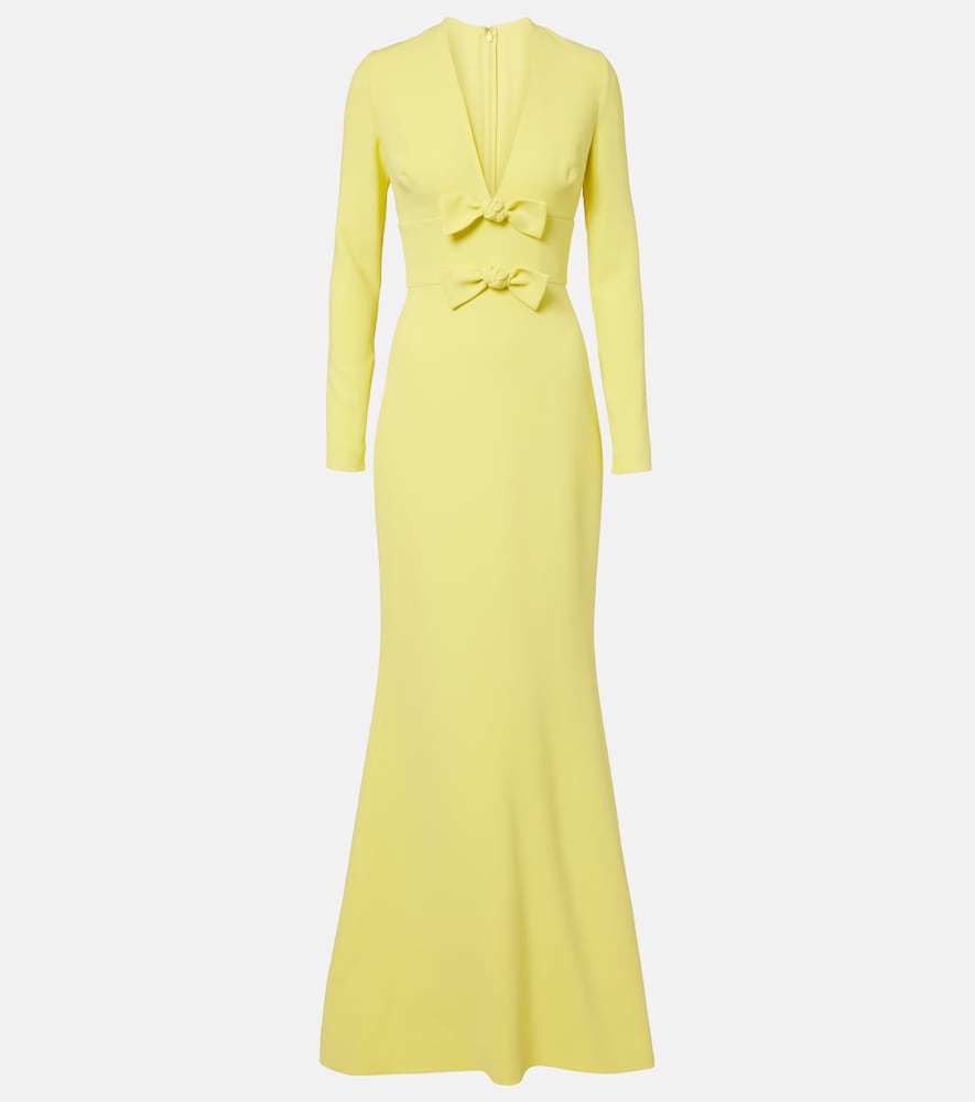 Elie Saab Bow-detail cady gown
