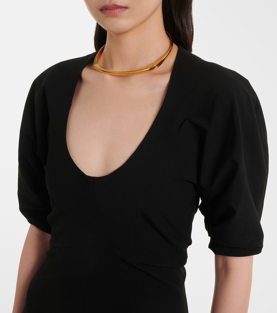 Clarissa Cotton-Blend Midi Dress