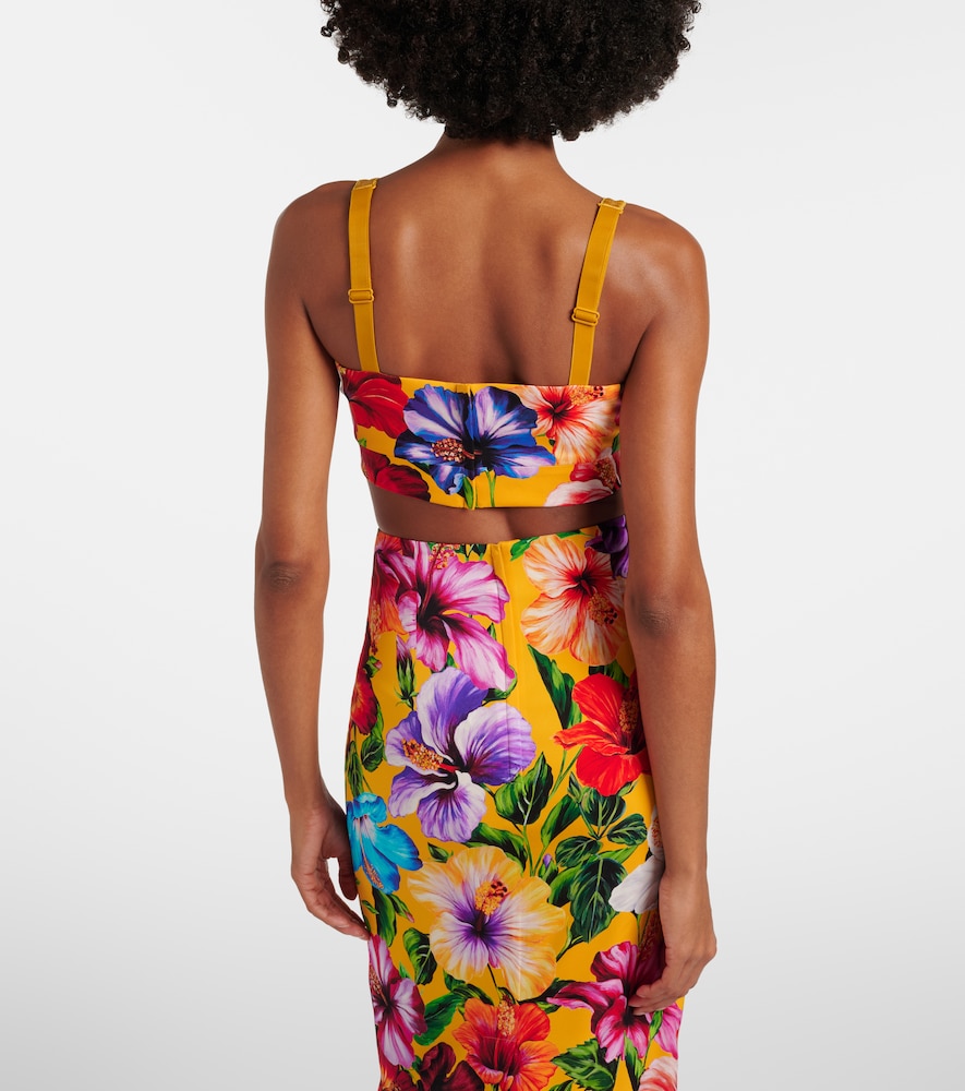  Dolce&gabbana Dolce&gabbana Cropped-top Aus Einem Seidengemisch 