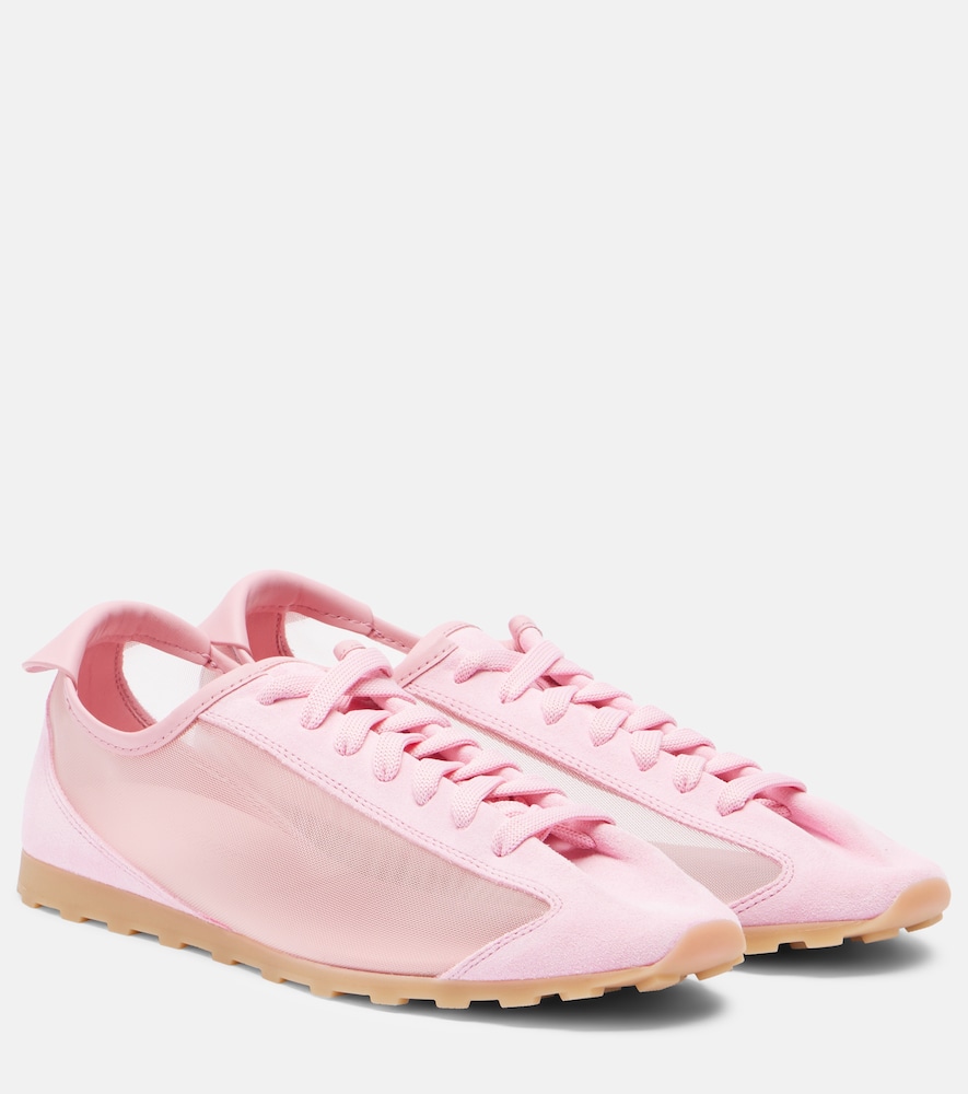 Jacquemus Tennis suede-trimmed sneakers