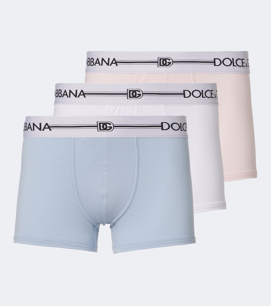 Dolce&Gabbana Men's Multicoloured Set Of 3 Cotton-Blend Jersey Briefs UK Size 46 - Mytheresa