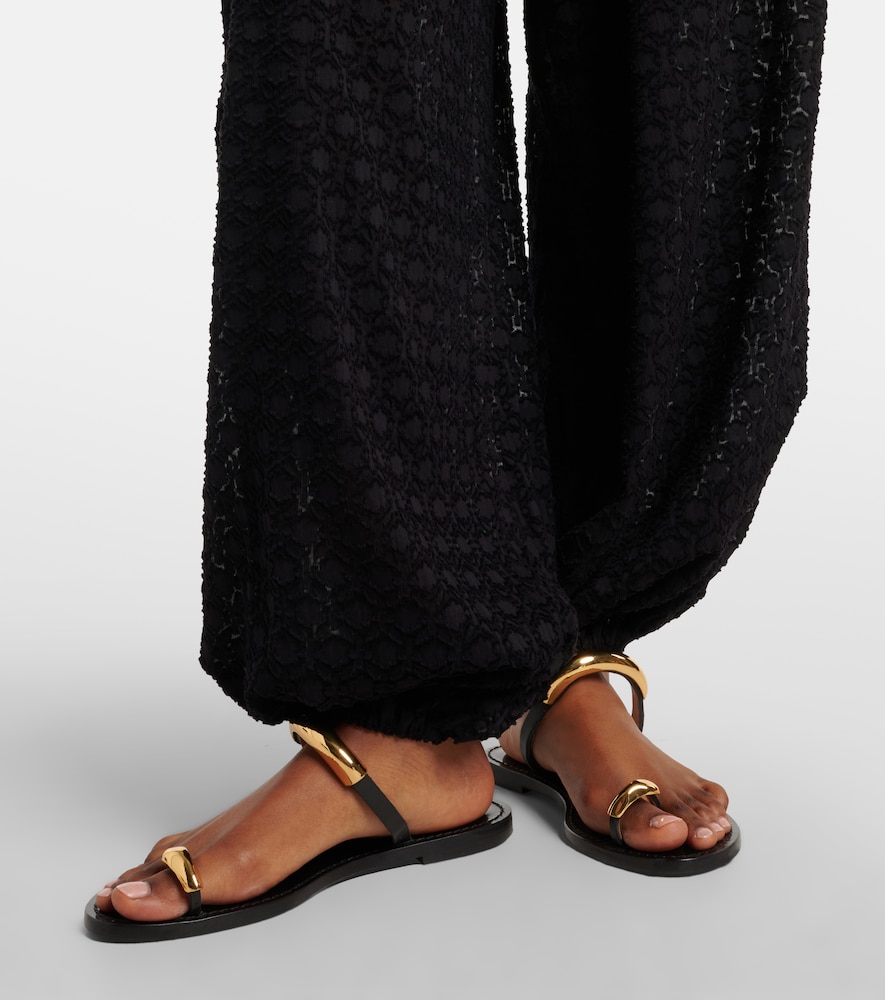  Eres Eres Evening Silk And Cotton Jacquard Jumpsuit 