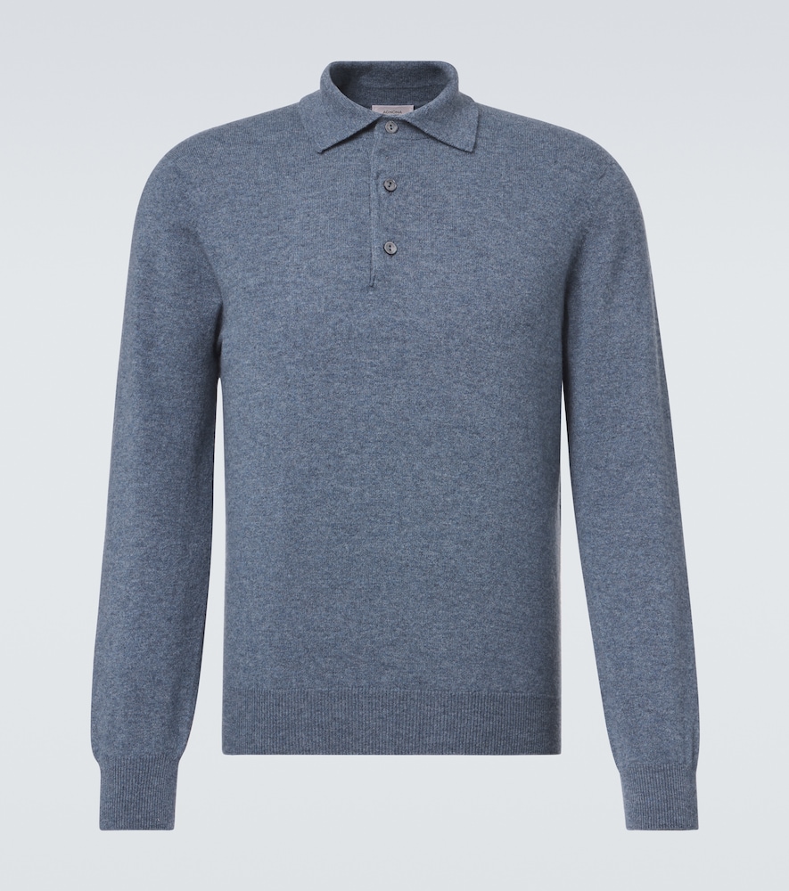 Pullover polo in cashmere