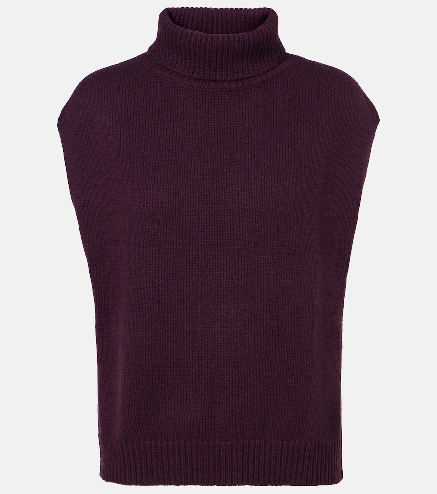 Jardin des Orangers Turtleneck wool and cashmere sweater vest