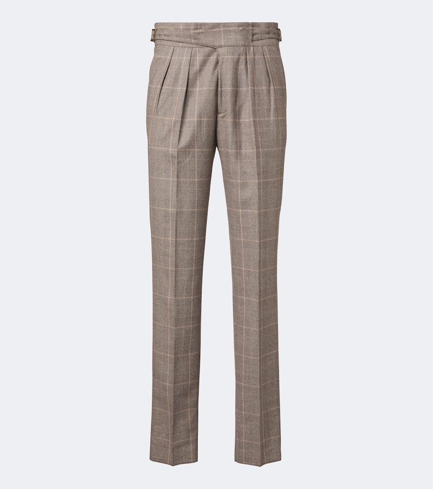 Gerade Hose aus Schurwolle