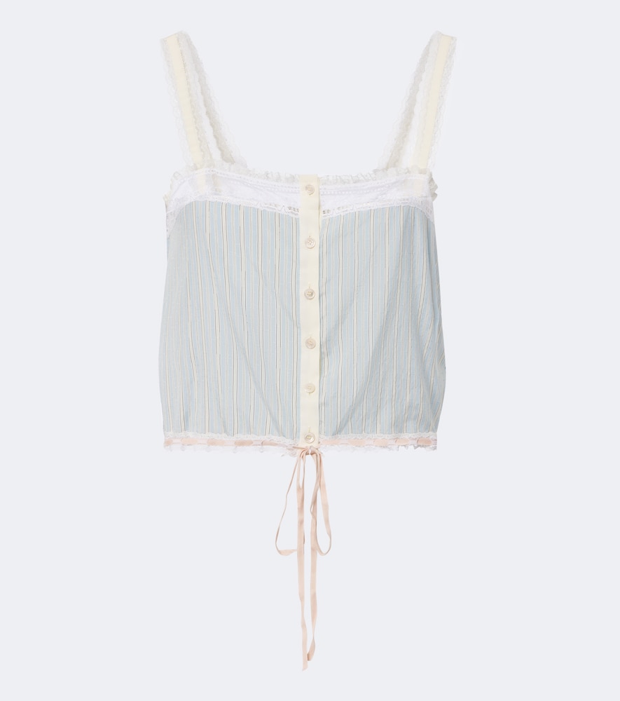 Chloé Top aus Seide mit Spitze