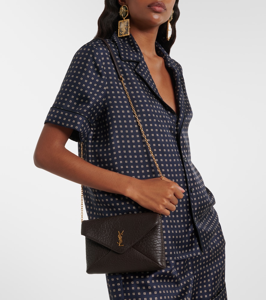 Saint Laurent Cassandre Small leather clutch