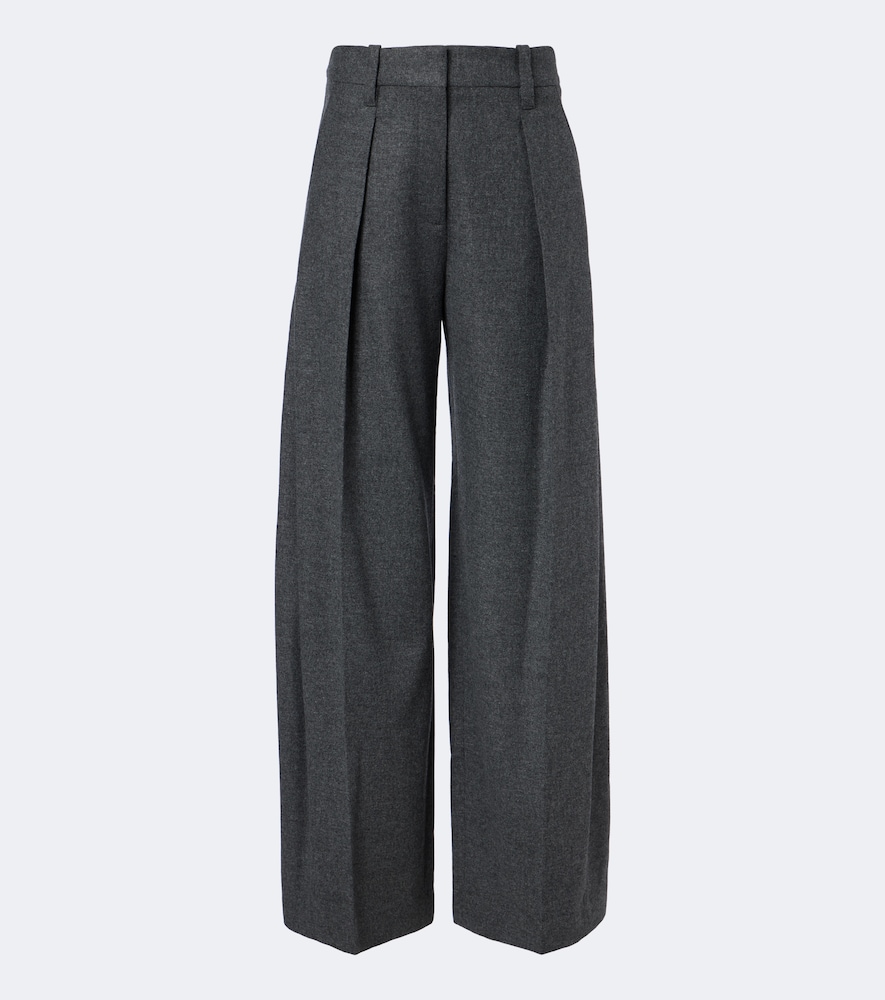 Weite Hose aus Wolle und Kaschmir