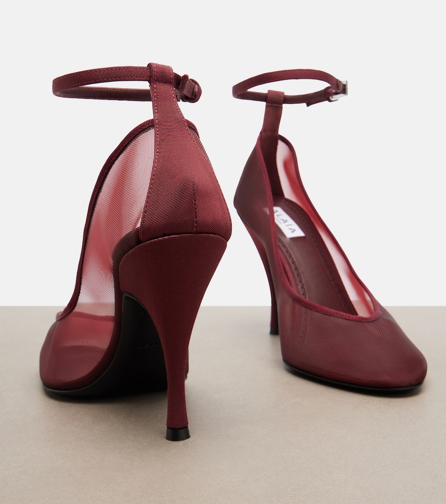 Alaïa Grosgrain-Trimmed Pumps