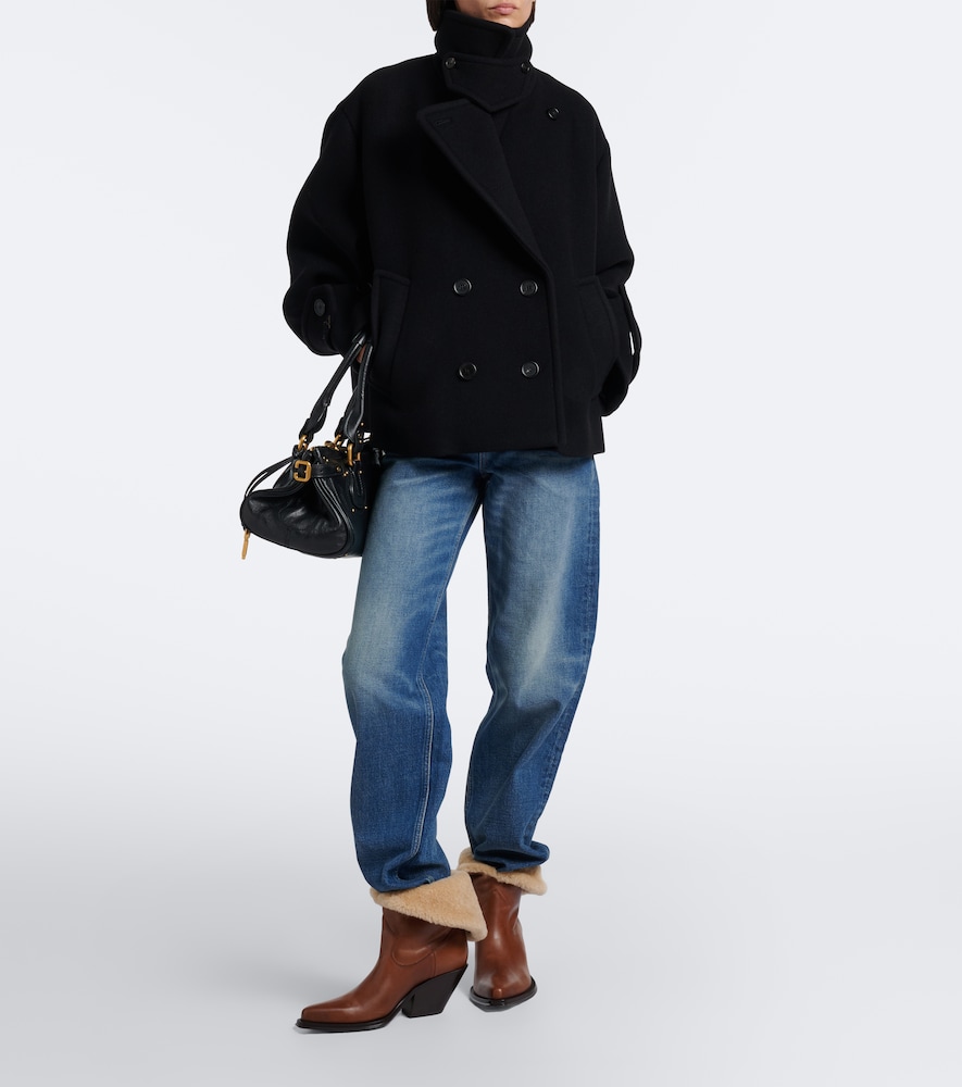 Chloé Azelan Shearling-Lined Ankle Boots