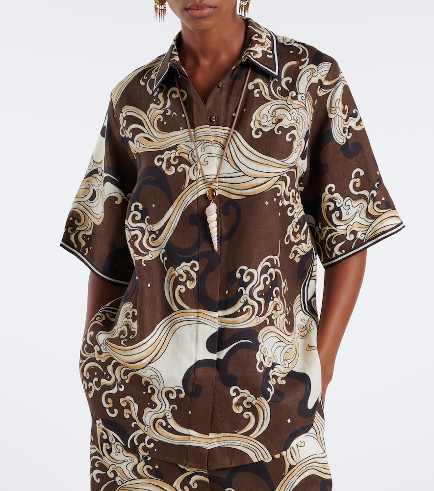 Alémais Otis Printed Oversized Shirt