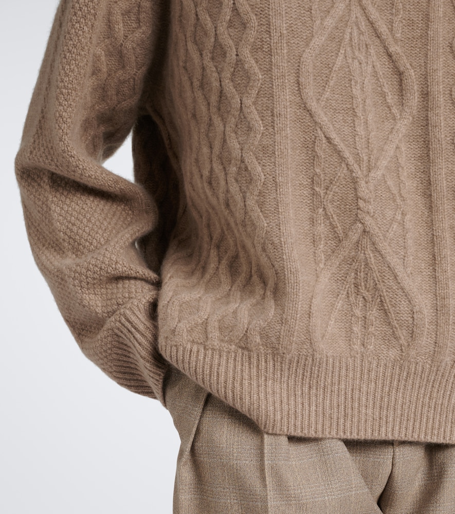 Delilah Cable-Knit Cashmere Sweater