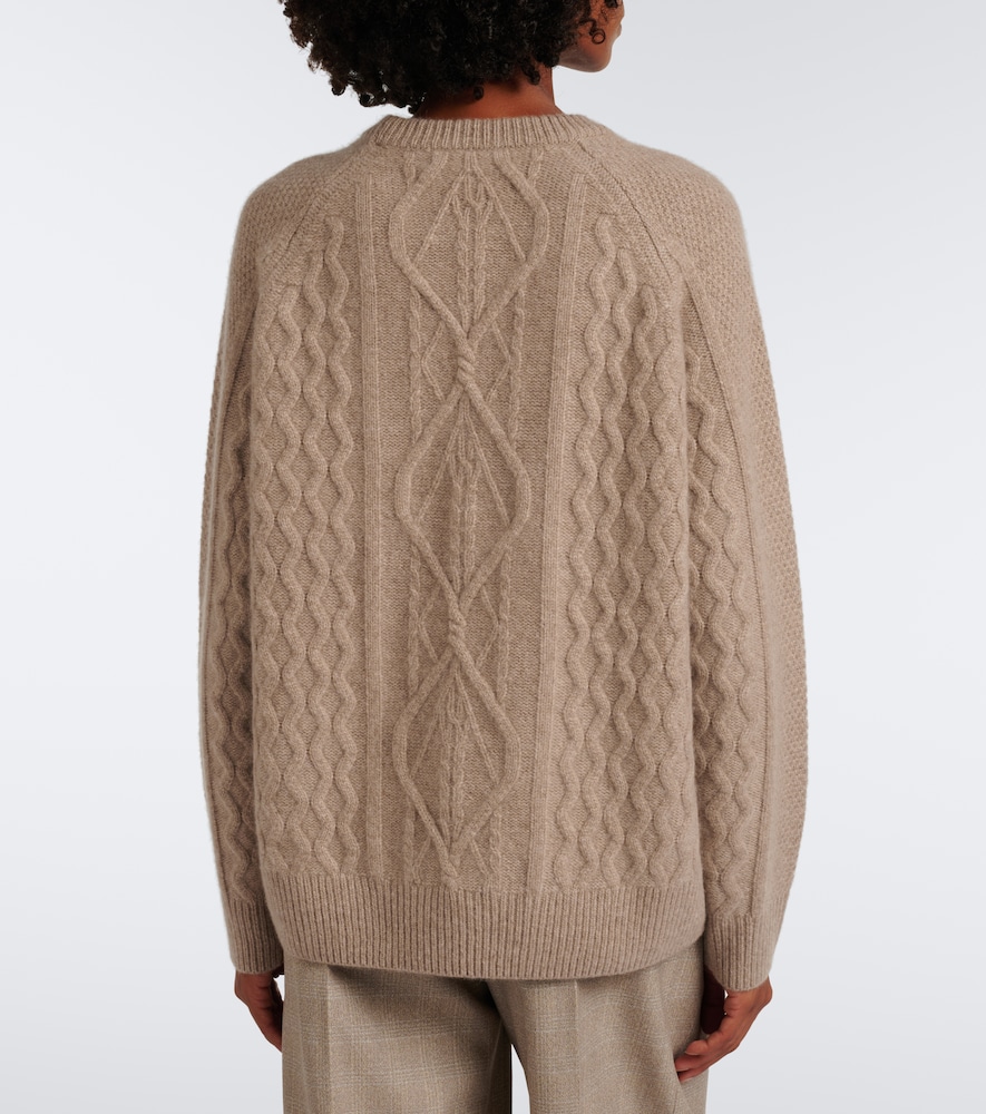 Delilah Cable-Knit Cashmere Sweater
