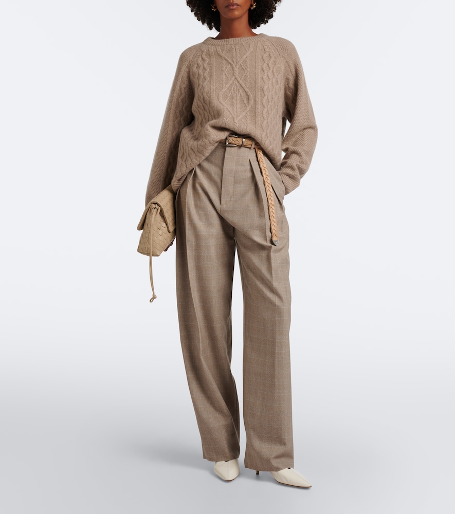 Delilah Cable-Knit Cashmere Sweater
