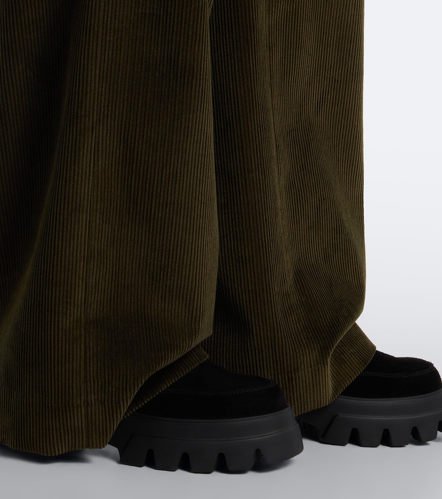 Sapporo Shearling-Trimmed Ankle Boots