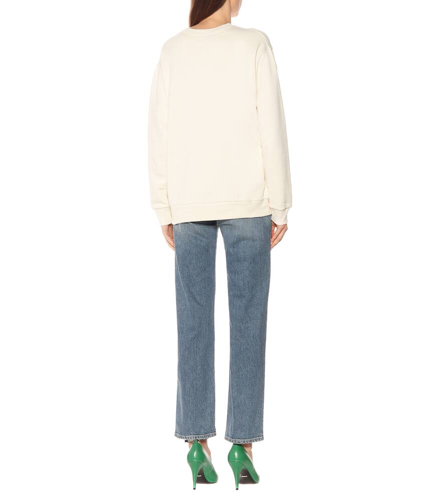 GUCCI Oversized logo cotton sweatshirt,P00436367