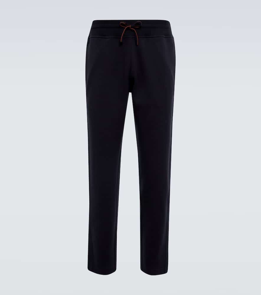 Loro Piana Whitney Slim Cotton-blend Pants In Blue Navy