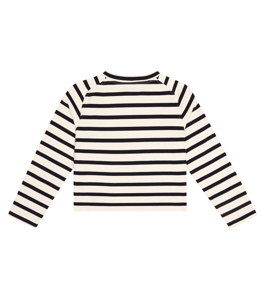 Brunello Cucinelli Striped Cotton-blend Top In Multicoloured