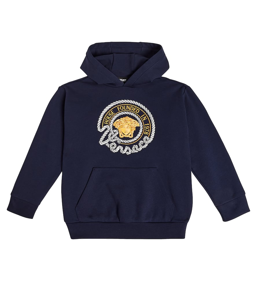 Versace Kids Medusa cotton jersey hoodie