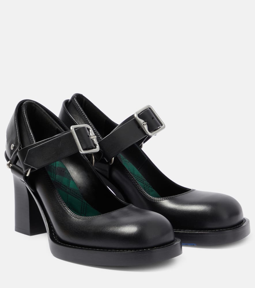 85 leather pumps