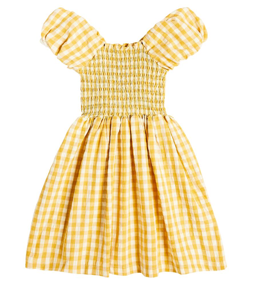 Molo Cherisla checked cotton-blend dress