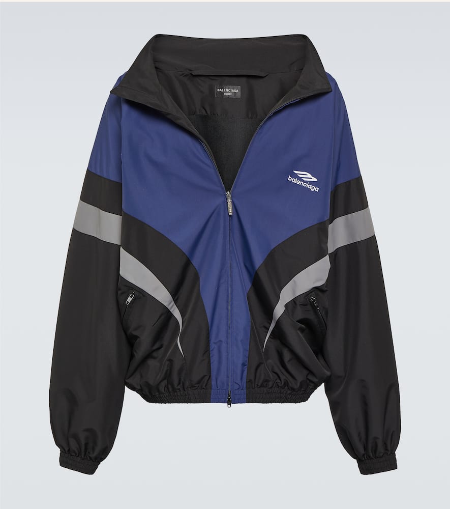 Shop Balenciaga 3b Sports Icon Track Jacket In Multicoloured