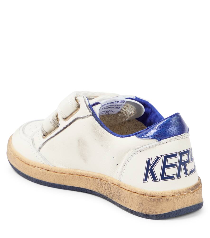 Golden Goose White June Sneakers For Kids With Star And Logo
